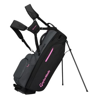 TaylorMade Flextech Crossover Standbag, schwarz/grau/neonrosa