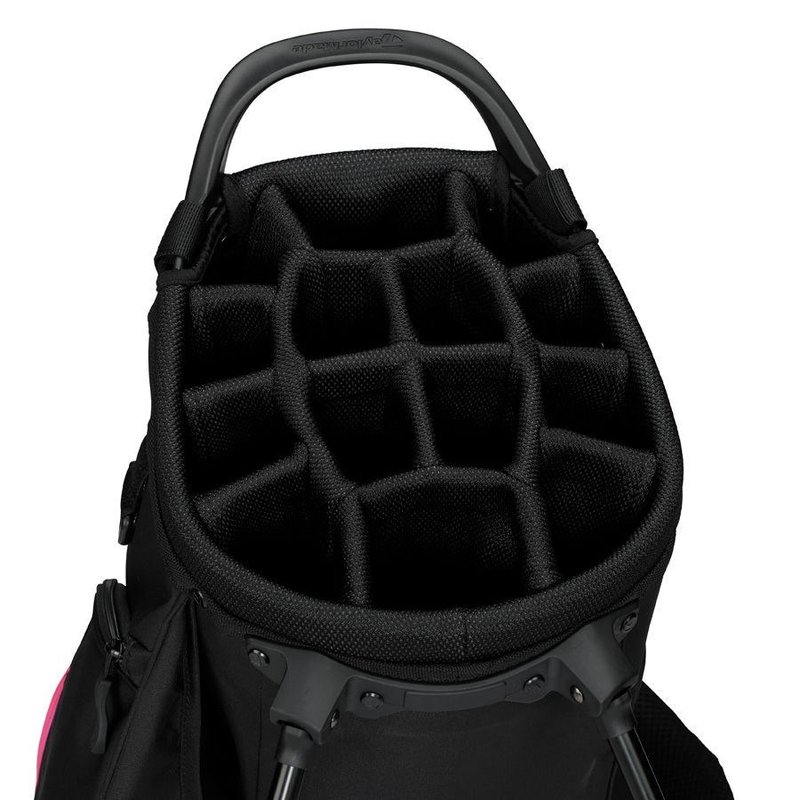 TaylorMade Flextech Crossover Standbag, schwarz/grau/neonrosa