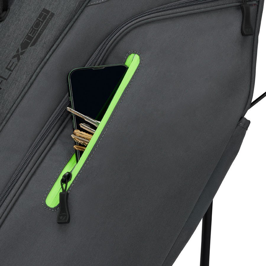 TaylorMade Flextech Crossover Standbag, grau/neongrün