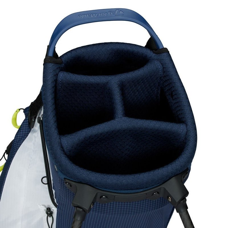 TaylorMade FlexTech Super Lite Standbag, dunkeblau/weiss/neonlimettengrün