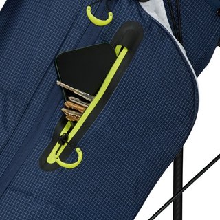 TaylorMade FlexTech Super Lite Standbag, dunkeblau/weiss/neonlimettengrün
