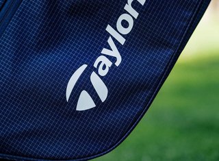 TaylorMade FlexTech Super Lite Standbag, dunkeblau/weiss/neonlimettengrün