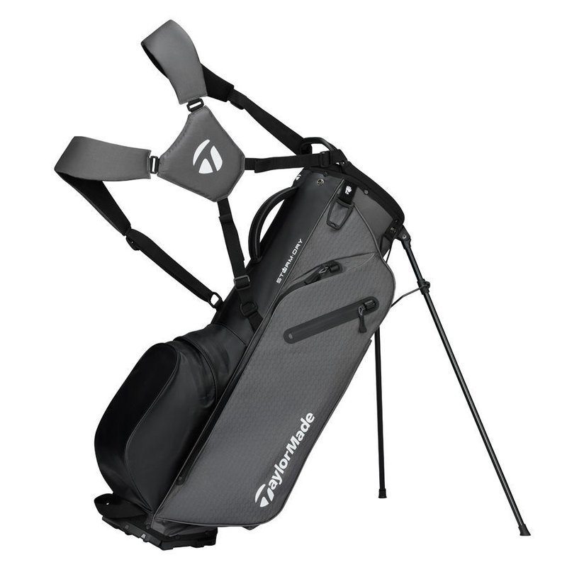 TaylorMade Storm-Dry Wasserdichte Standbag, grau/schwarz