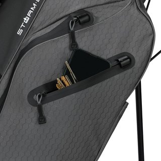 TaylorMade Storm-Dry Wasserdichte Standbag, grau/schwarz
