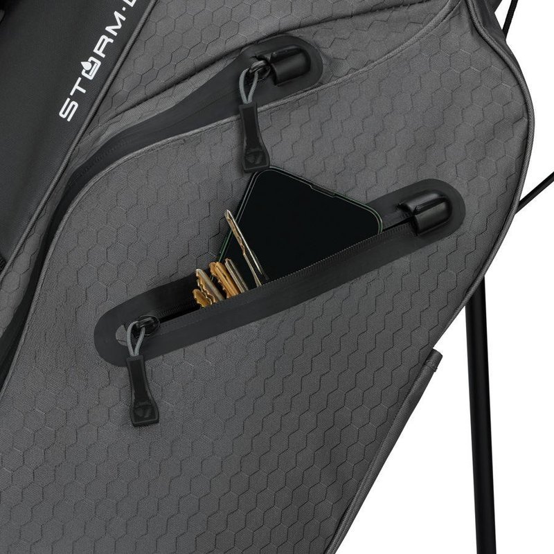 TaylorMade Storm-Dry Wasserdichte Standbag, grau/schwarz