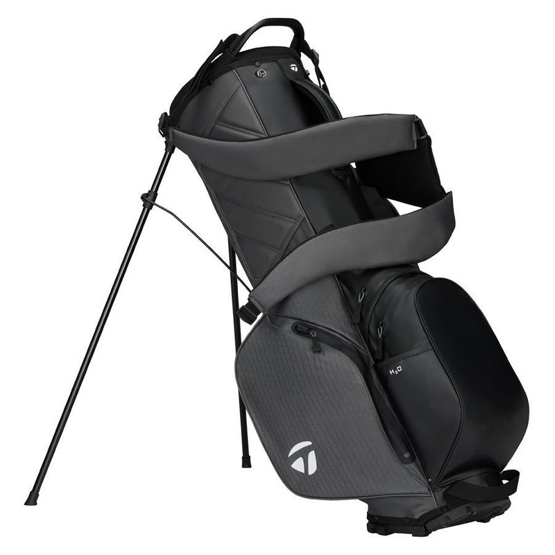 TaylorMade Storm-Dry Wasserdichte Standbag, grau/schwarz
