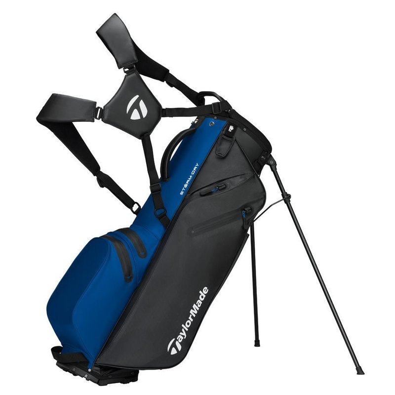 TaylorMade Storm-Dry Wasserdichte Standbag, schwarz/blau