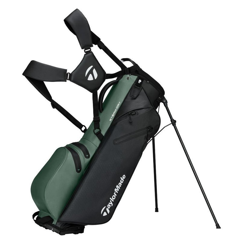 TaylorMade Storm-Dry Wasserdichte Standbag, schwarz dark sage