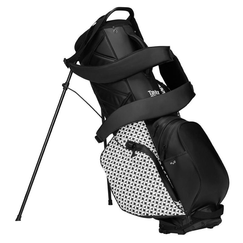 TaylorMade Storm-Dry Wasserdichtes Standbag, Heritage Icon Black