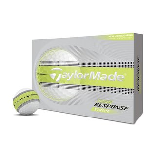 JuCad TaylorMade Tour Response Stripe Golfbälle 2026 (12 Stück), Neon Gelb
