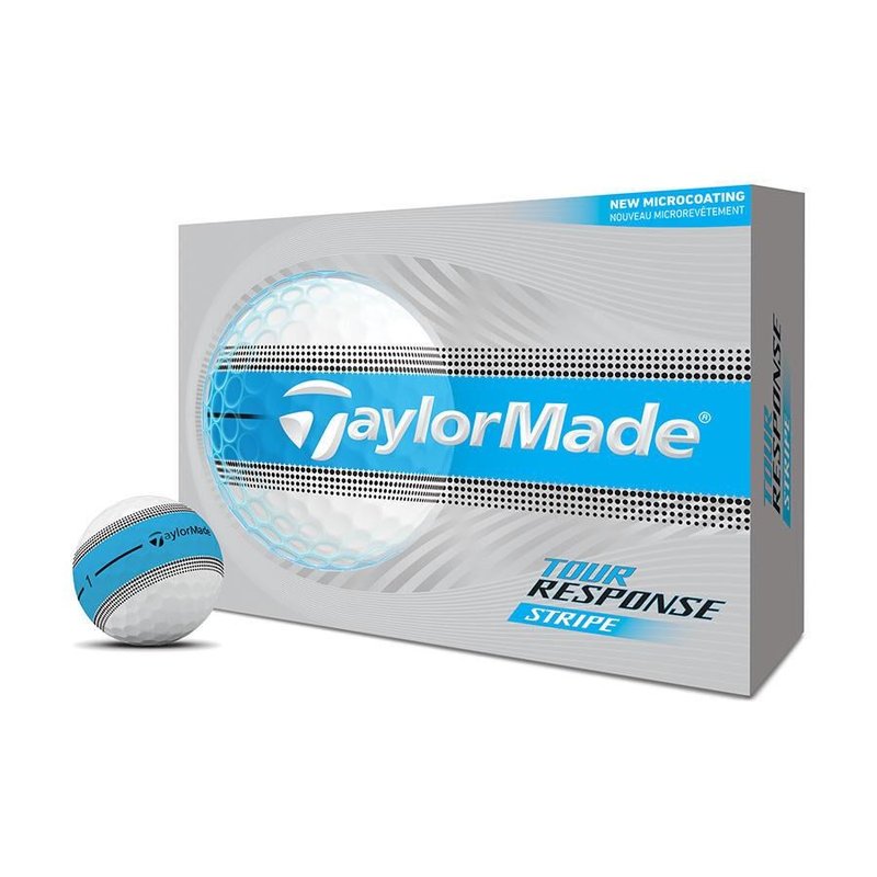 TaylorMade Tour Response Stripe Blue Golfbälle