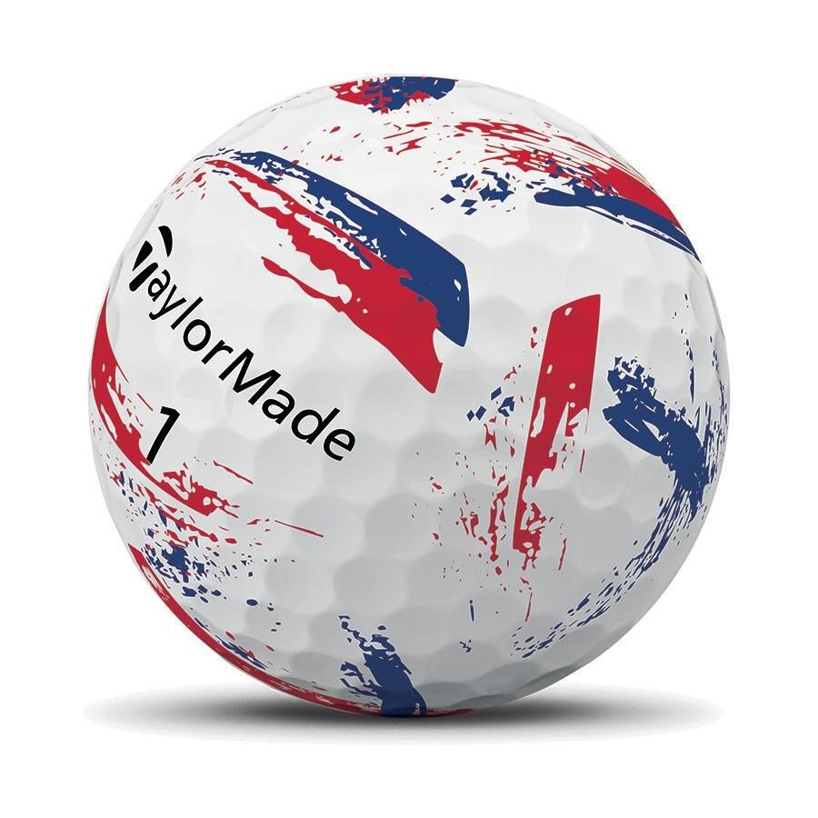 TaylorMade SpeedSoft Ink Blue/Red Golfbälle