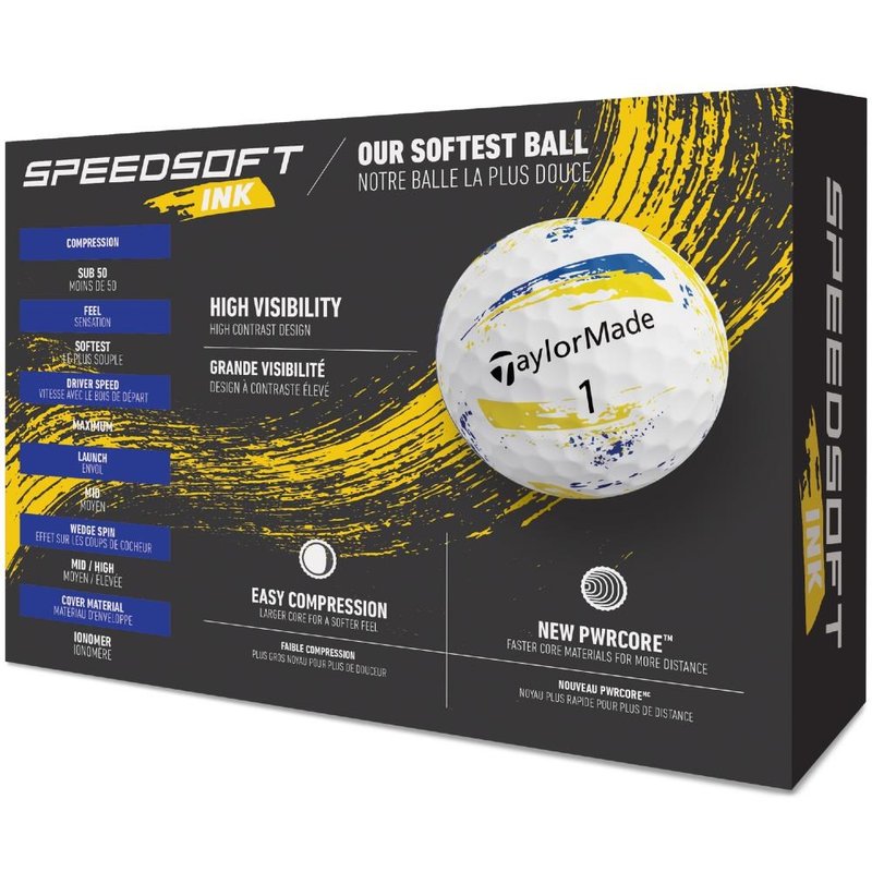 TaylorMade SpeedSoft Ink Golfbälle