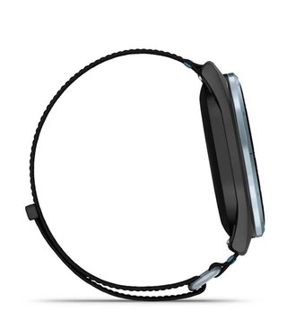 Garmin Approach J1 Kinder-Golf-Smartwatch,schwarz/azurblau aluminium