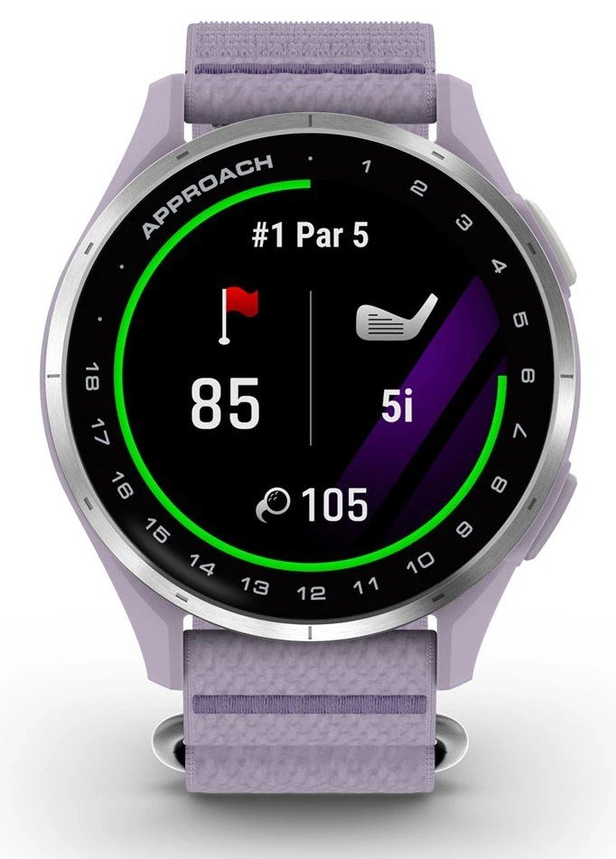 Garmin Approach J1 Kinder-Smartwatch, lilac/silver aluminium