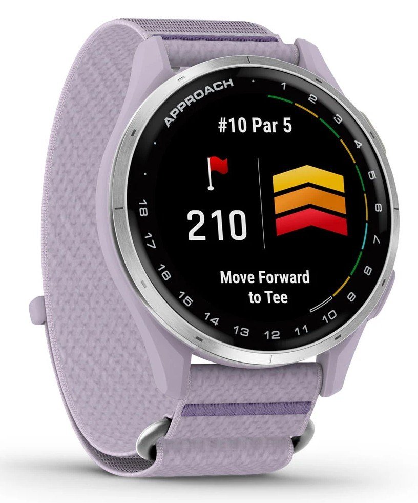 Garmin Approach J1 Kinder-Smartwatch, lilac/silver aluminium