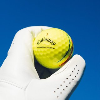 Callaway Chrome Tour Triple Track Golfbälle, gelb