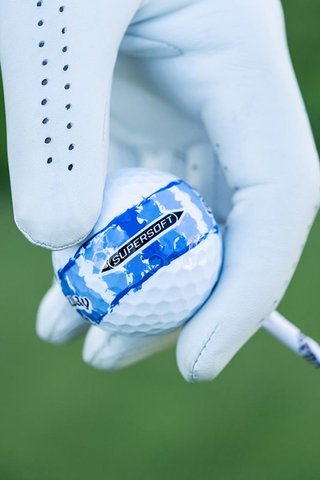 LIMITED - Callaway Supersoft Golfbälle, DISTRESSED BLUE STRIPE