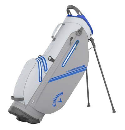 Callaway Chase Dry Stand bag, weiss/silber/royal