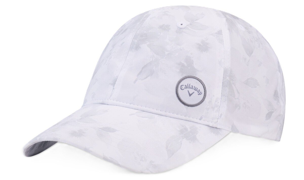 Callaway Hightail Damen Cap, weiss/Aquarell-Blumenprint