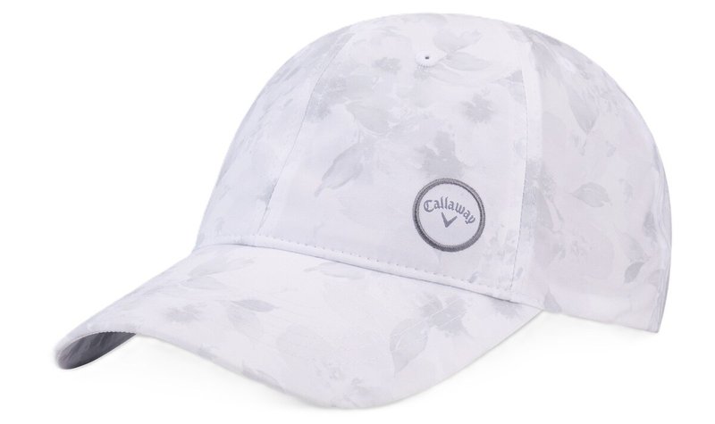 Callaway Hightail Damen Cap, weiss/Aquarell-Blumenprint