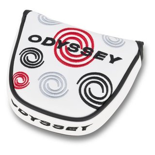 Odyssey Swirl Mallet Putter Headcover, weiss
