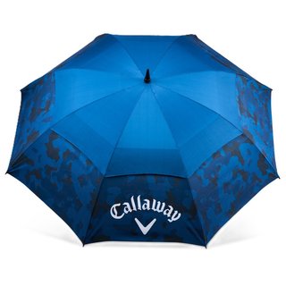Callaway Double Canopy 64" Shield Golf Regenschirm, blau/rot
