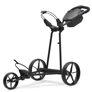 Big Max e-TI Elektrotrolley + Akku und Ladegerät, schwarz + Batterie, Ladegerät, 27+ Batterien