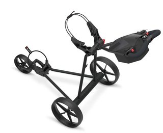 Big Max e-TI Elektrotrolley + Akku und Ladegerät, schwarz + Batterie, Ladegerät, 27+ Batterien