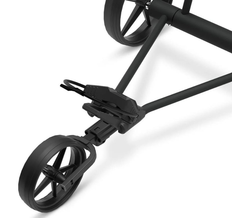 Big Max e-TI Elektrotrolley + Akku und Ladegerät, schwarz + Batterie, Ladegerät, 27+ Batterien