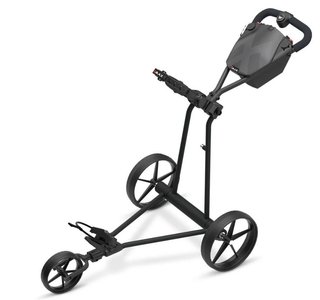 Big Max e-TI Elektrotrolley + Akku und Ladegerät, schwarz + Batterie, Ladegerät, 27+ Batterien