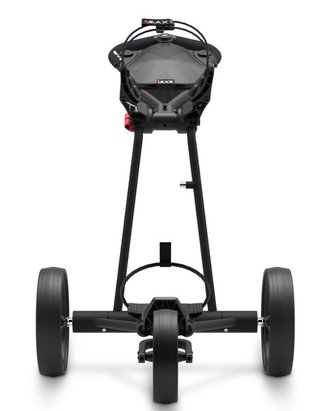 Big Max e-TI Elektrotrolley + Akku und Ladegerät, schwarz + Batterie, Ladegerät, 27+ Batterien