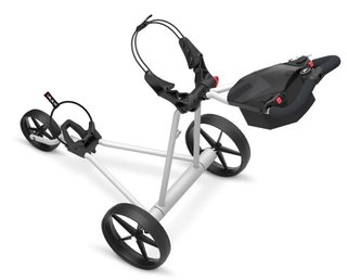 Big Max e-TI Elektrotrolley + Akku und Ladegerät, grau + Batterie, Ladegerät, 27+ Batterien