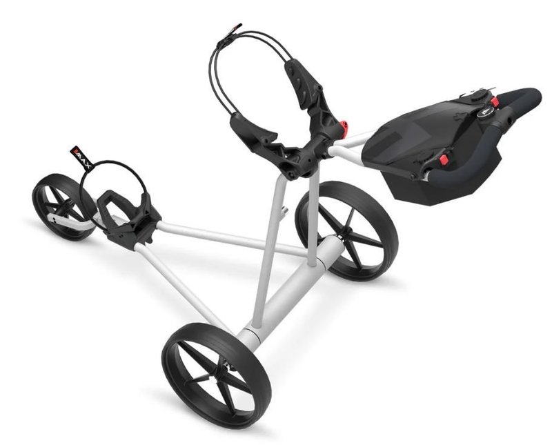 Big Max e-TI Elektrotrolley + Akku und Ladegerät, grau + Batterie, Ladegerät, 27+ Batterien