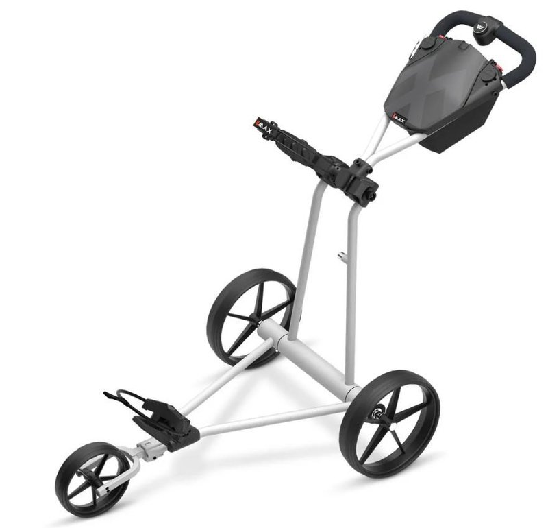 Big Max e-TI Elektrotrolley + Akku und Ladegerät, grau + Batterie, Ladegerät, 27+ Batterien