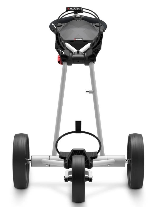 Big Max e-TI Elektrotrolley + Akku und Ladegerät, grau + Batterie, Ladegerät, 27+ Batterien