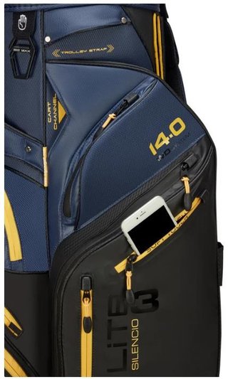 Big Max Dri Lite Silencio 3 Cartbag, black/navy/corn