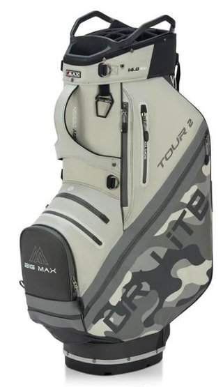 Big Max Dri Lite Tour 2 Cartbag, grey camo/off white