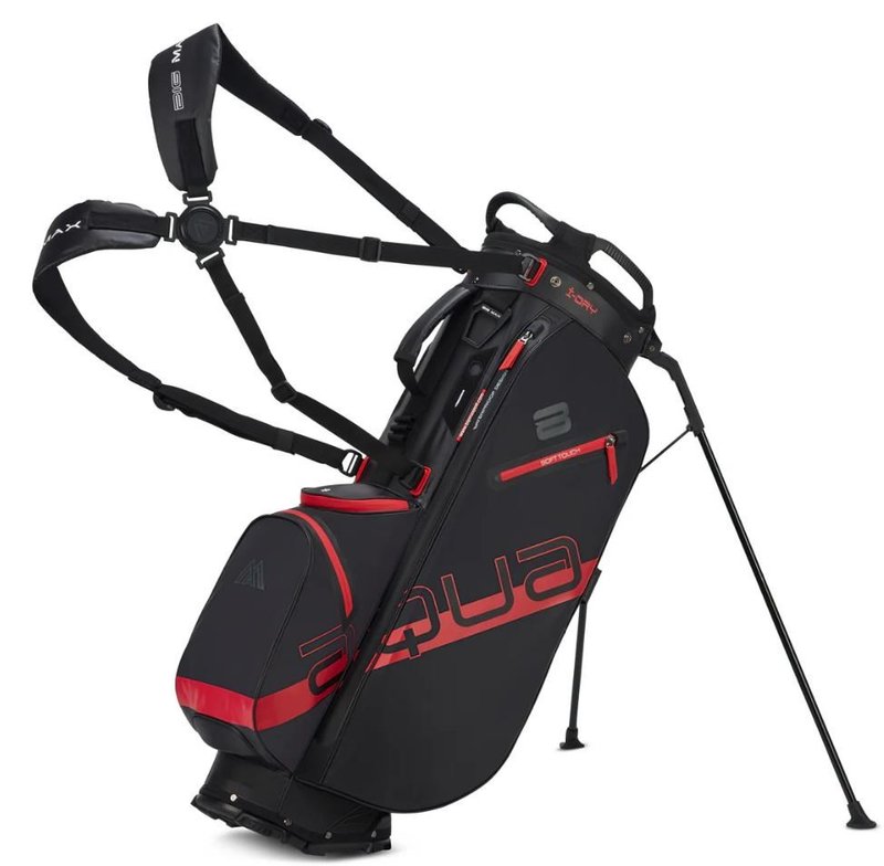 Big Max Aqua Eight H Standbag, schwarz/rot
