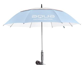 Big Max Aqua UV Golf Regenschirm, ice blue/white/peach