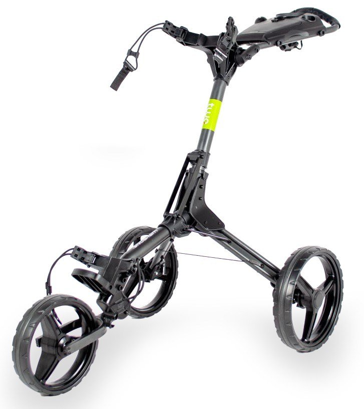 Wishbone Cube Two Golftrolley, charcoal/lime