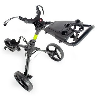 Wishbone Cube Two Golftrolley, charcoal/lime