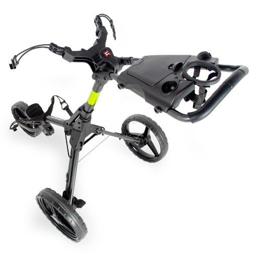 Wishbone Cube Two Golftrolley, charcoal/lime