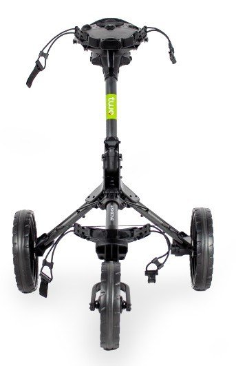 Wishbone Cube Two Golftrolley, charcoal/lime