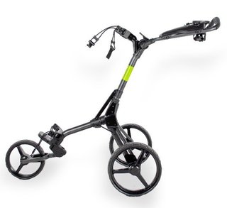 Wishbone Cube Two Golftrolley, charcoal/lime