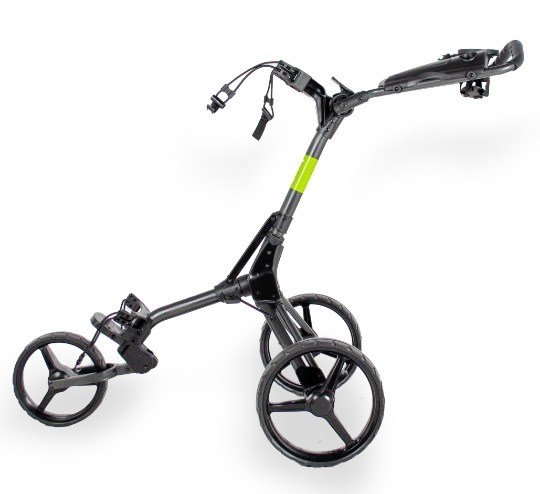 Wishbone Cube Two Golftrolley, charcoal/lime