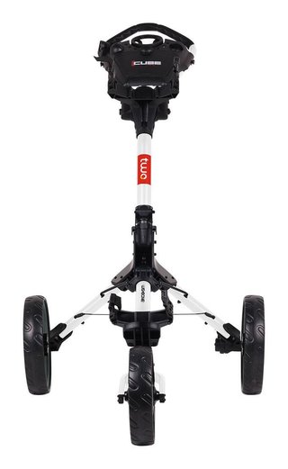 Wishbone Cube Two Golftrolley, weiss/rot