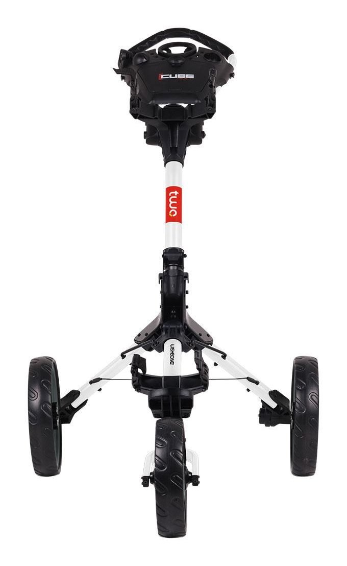 Wishbone Cube Two Golftrolley, weiss/rot