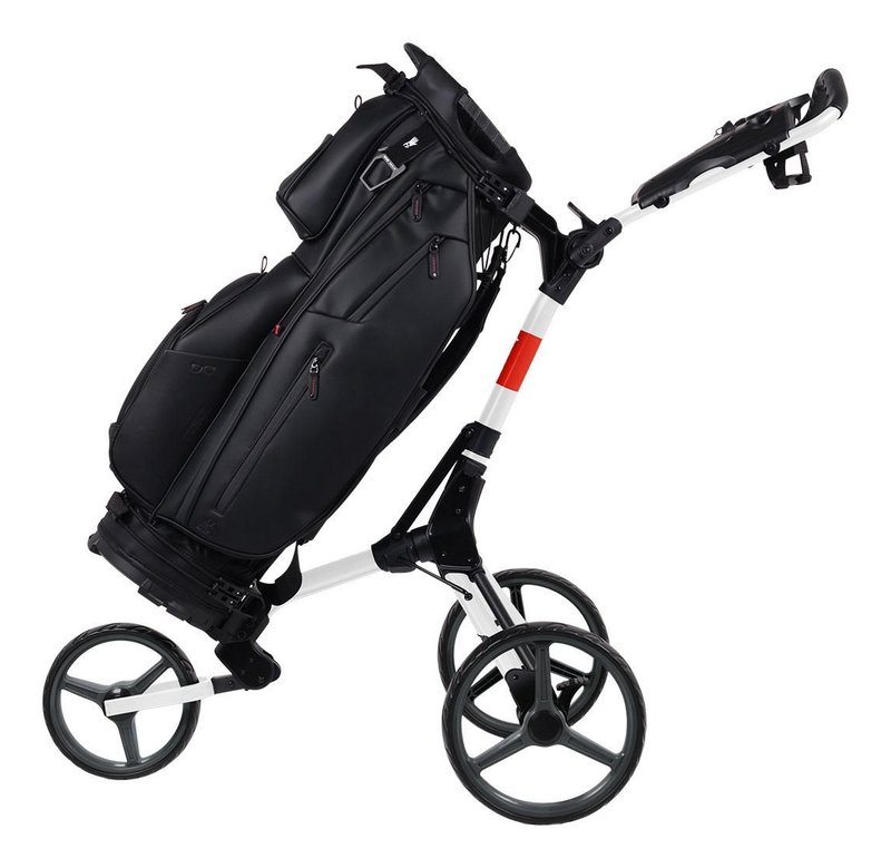 Wishbone Cube Two Golftrolley, weiss/rot