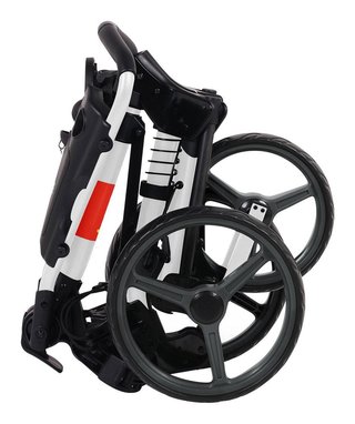Wishbone Cube Two Golftrolley, weiss/rot